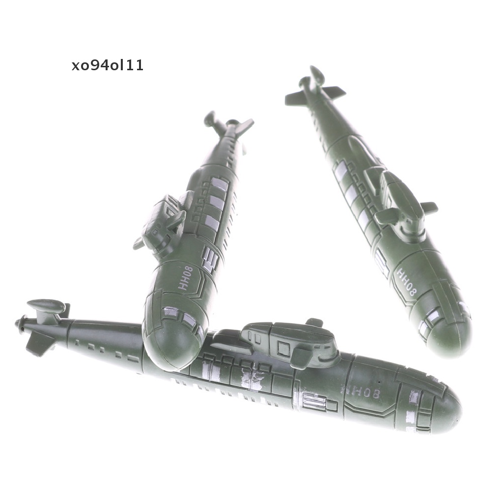 Xo 2PCS Perang Dunia II military submarine model sand scene model Mainan OL