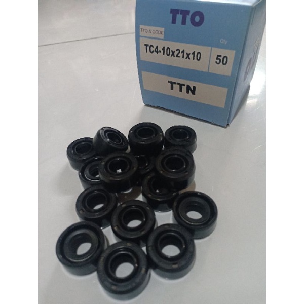 Seal oil shock breaker belakang Vario 10*21*10 merek TTN RSH ARS