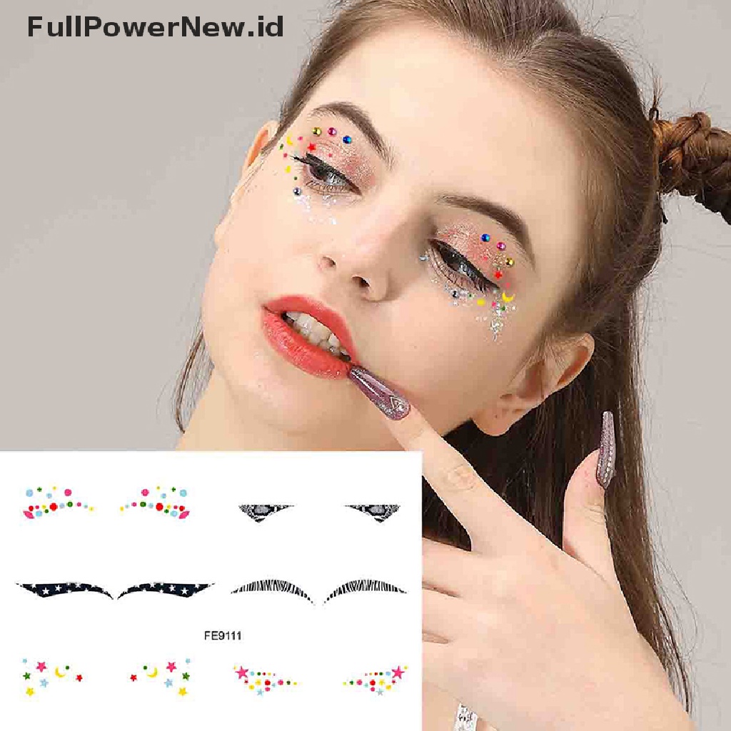 Power Creative Tattoo Jewelry Masquerade Eyes Beauty Makeup Stiker Alat Makeup Mata ID