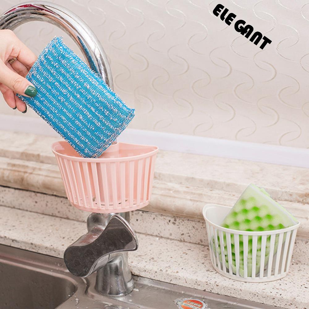 [Elegan] Drain Rack Creative 1Pcs Hanging Snap-on Praktis Adjustable Spout Holder