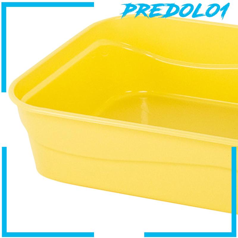 [Predolo1] Cat Litter Box Open Kitty Litter Pan Untuk Indoor Kucing Kitty Kelinci Kecil Pet