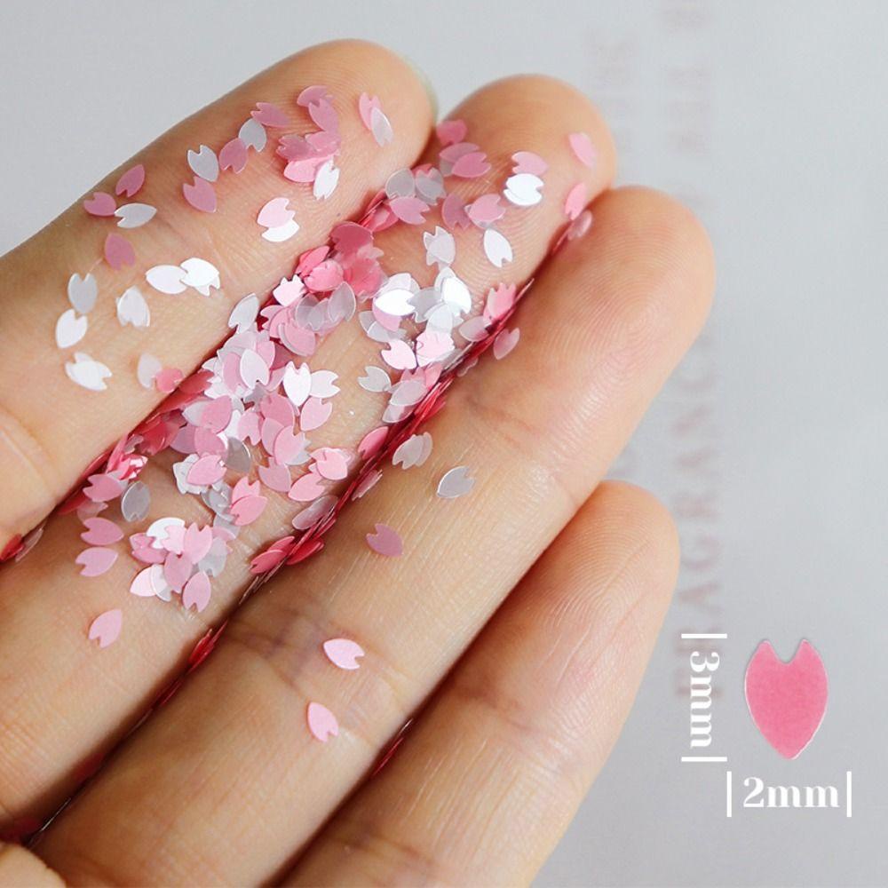 Mxbeauty Kelopak Kuku Glitter Decals Spring Nail Decoration Untuk Aksesoris Manicure DIY Profesional