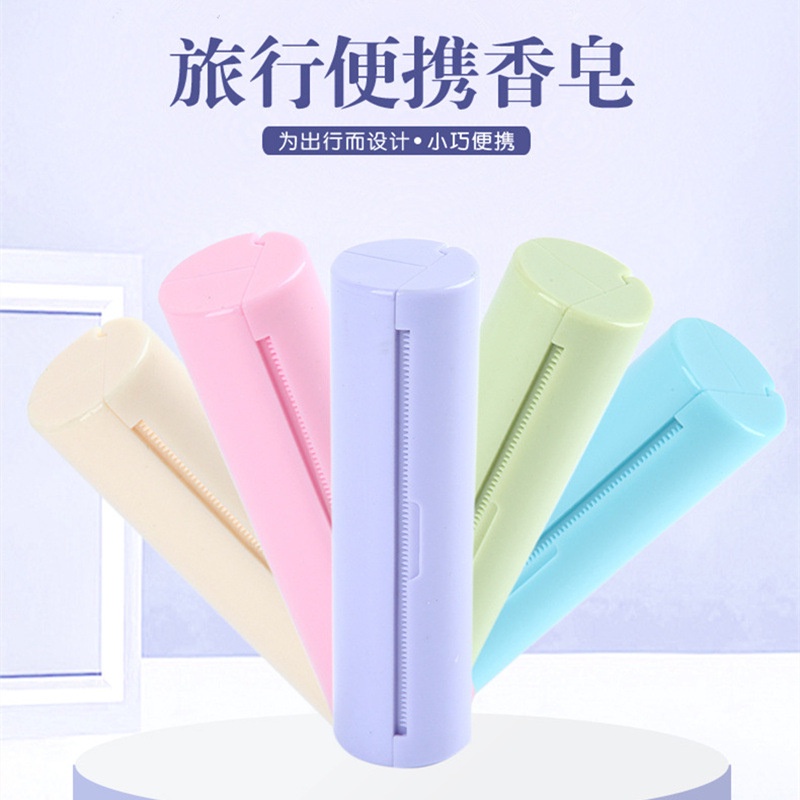 Sabun Kertas Mini Roll Portabel Sekali Pakai Travel Toilet Paper Soap TRAVELLING PAPER SOAP