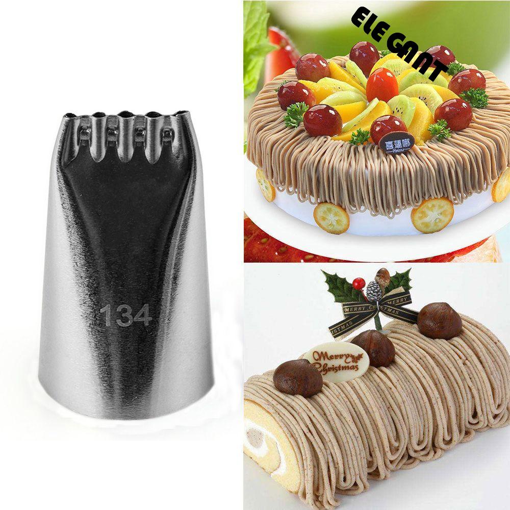 [Elegan] Nozel Kue Bahan Stainless Steel Cream Gambar Pastry Mie Dekorasi Kue
