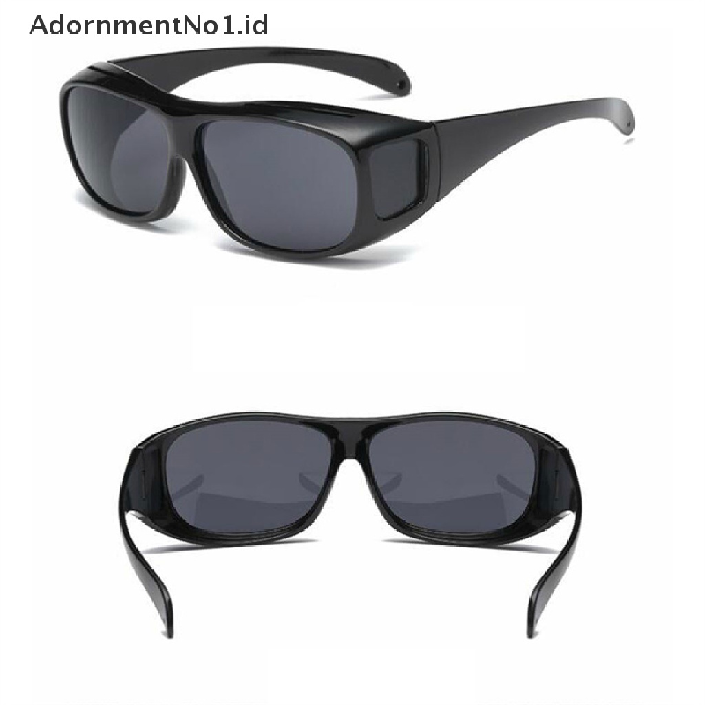 [AdornmentNo1] Kacamata Night-Vision Pelindung Gears Sunglasses Anti Silau Kacamata Mengemudi Mobil [ID]