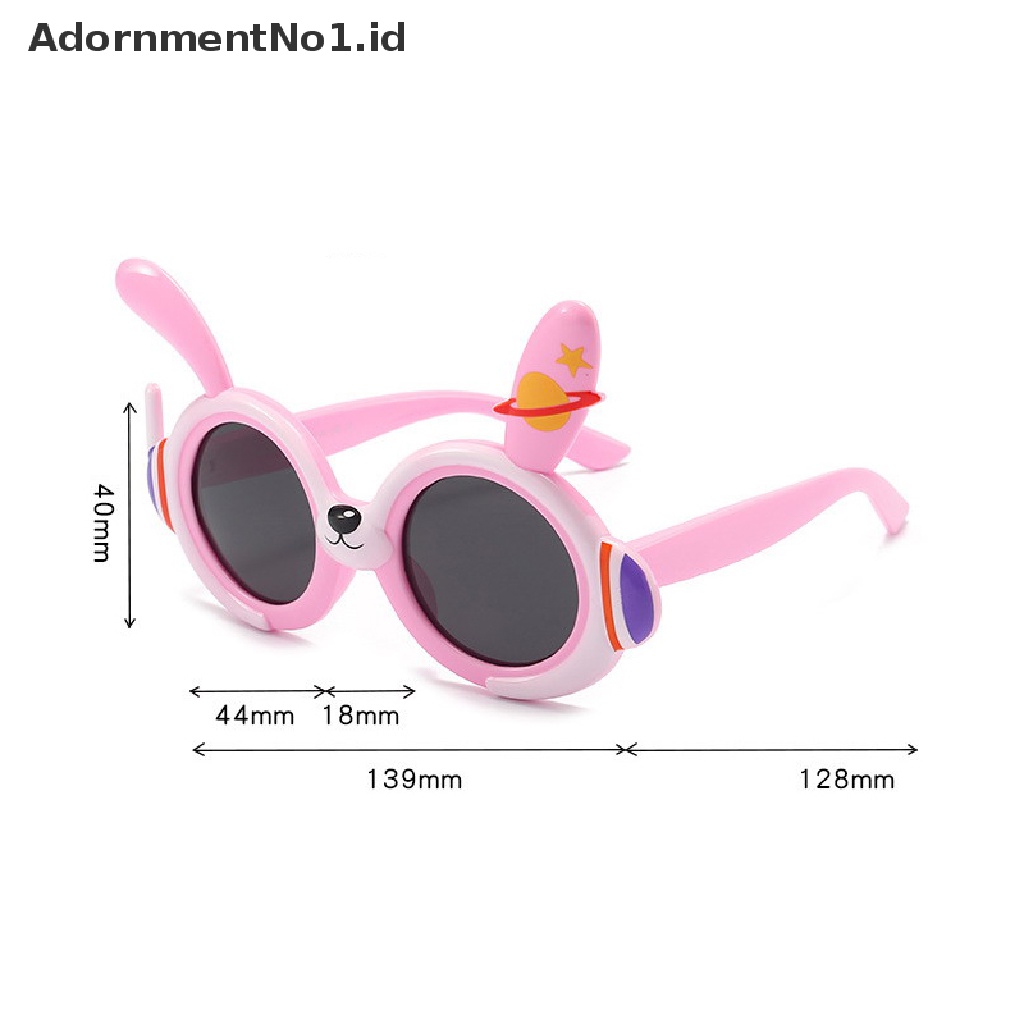 [AdornmentNo1] Kartun Anak Terpolarisasi Kacamata Hitam Kelinci Tahun Kacamata Mainan Bayi Lembut Silicone Sunglasses [ID]