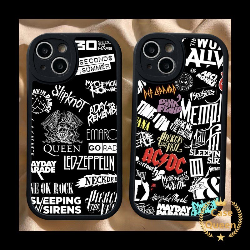 Casing Ponsel Tahan Guncangan Kompatibel Untuk iPhone 7Plus XR XS X Max11 13 12 14 Pro Max 7 8 6 6s Plus SE 2020 Lembut Tpu Fashion Surat Grafiti Cover