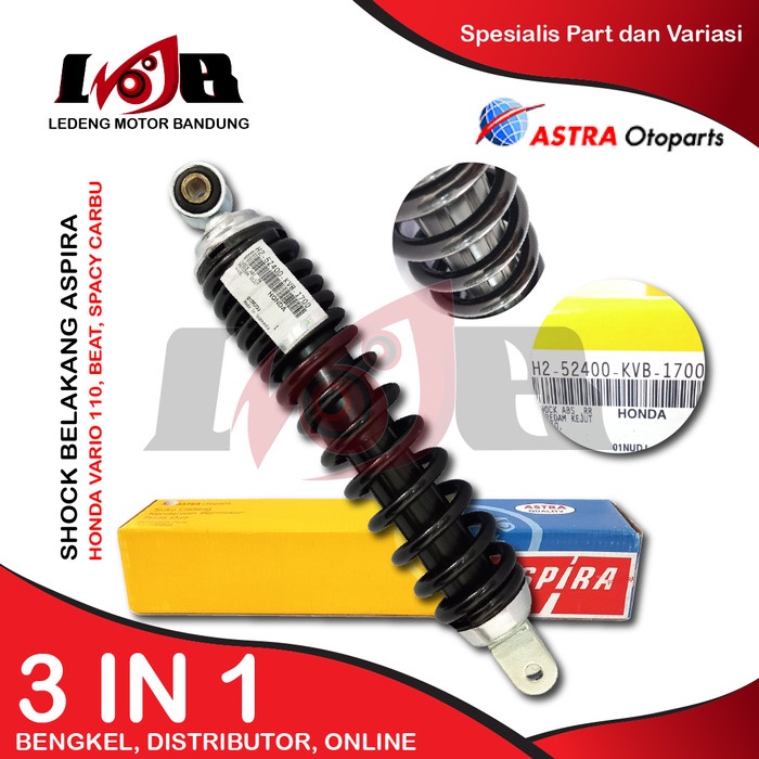 Aspira Shockbreaker Vario Spacy Beat Scoopy Carbu Shock Belakang Matic