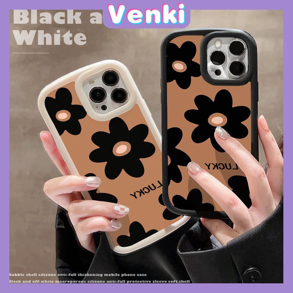 Case fo iPhone 11 Pro Max TPU Soft Case Frosted Bubble Case Black White Cute Flowers Camera Protection Shockproof For iPhone 14 13 12 11 Plus Pro Max 7 Plus X XR