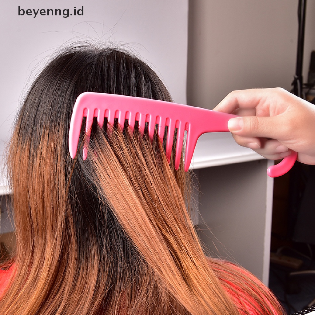 Beyen Pegangan Pengait Sisir Gigi Lebar Besar Mengurangi Rambut Rontok Sisir Styling Brush Tools ID