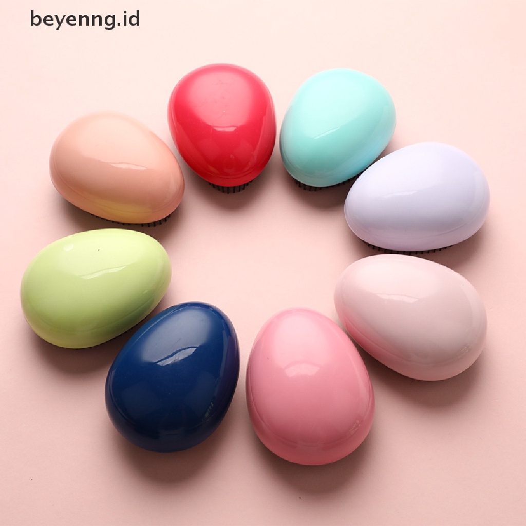 Beyen Perawatan Rambut Bentuk Telur Anti Statis Styling Tools Hair Brushes Detangling Comb ID