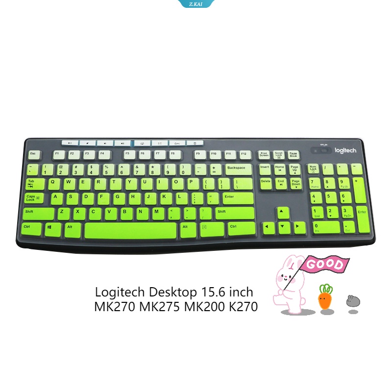 Cover Keyboard Desktop Untuk Logitech Desktop 15.6 Inch MK270 MK275 MK200 K270 Silikon Tahan Air Pelindung Kulit Penutup Debu Laptop [ZK]