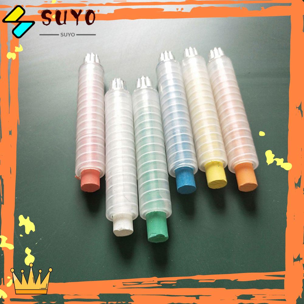 Suyo 5PCS/Set Chalk Pen Holder New Transparan Adjustable Washable Chalk Clip Cover