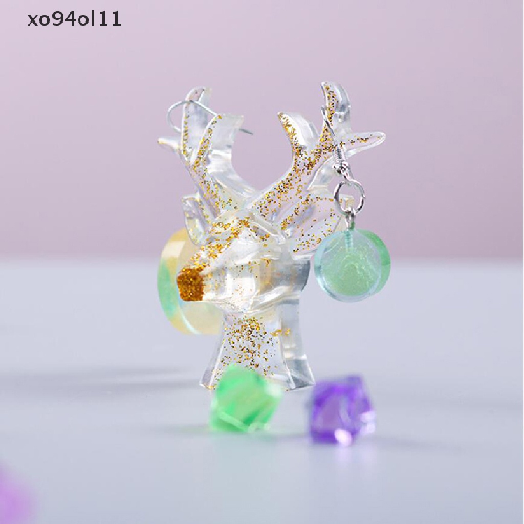 Xo Cetakan Rak Display Perhiasan Bentuk Rusa Silikon DIY Tempat Anting Cetakan Resin OL