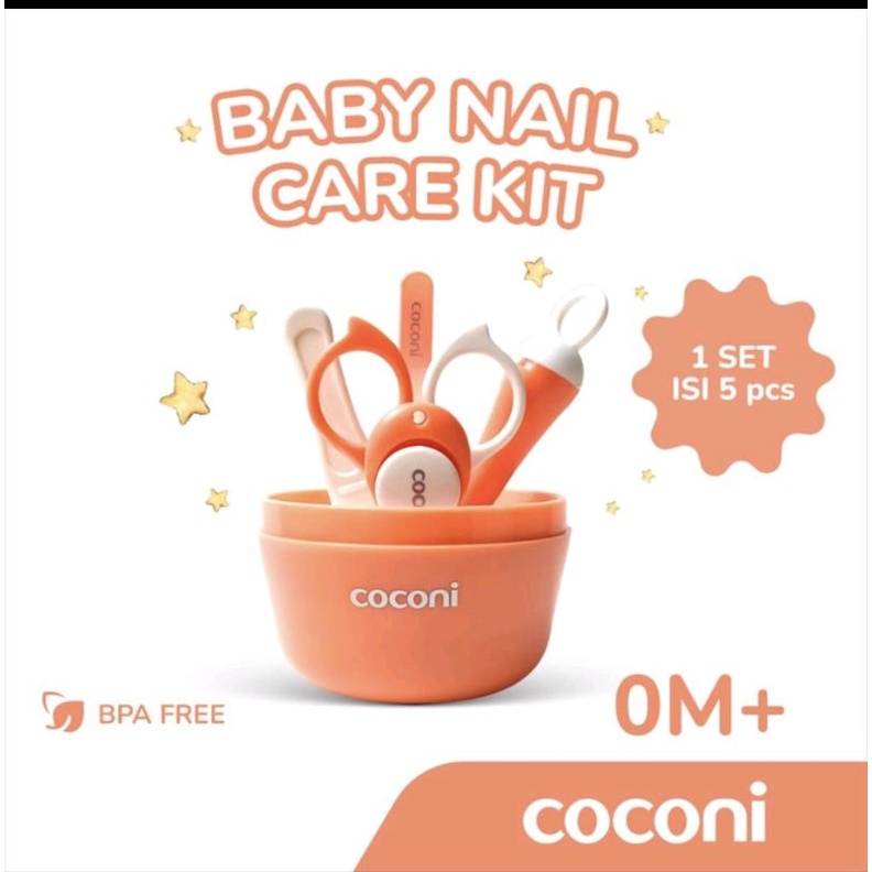 COCONI BABY HYGIENE CARE KIT /GUNTING KUKU SET DENGAN PEMBERSIH TELINGA BAYI