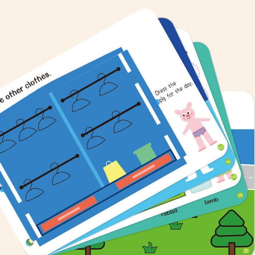 NEEDWAY Needway Bayi Pendiam Buku Membaca Permainan Edukasi Tk Hadiah Natal Papan Mainan Belajar Bahan Manual Kit Anak Cognition Book