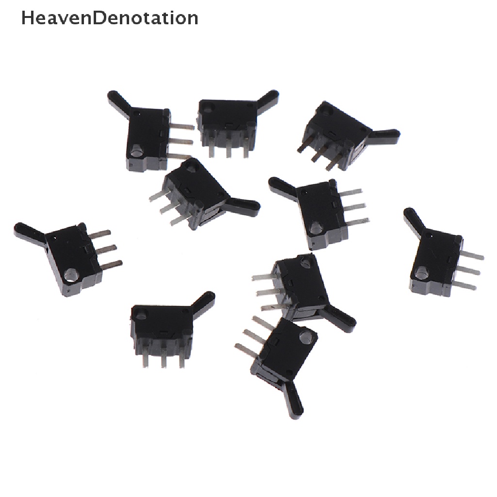 [HeavenDenotation] 10x Saklar Micro Limit Travel Switch Dengan Lubang Kaki Tiga Biasanya Buka Tutup HDV