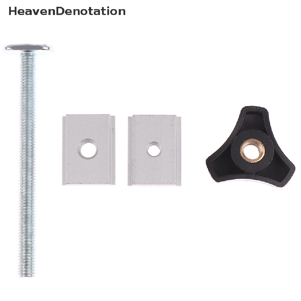 [HeavenDenotation] Woodworking Ruter Table T Track Metal Quick Acg Hold Down Clamp T-Slot Alat HDV