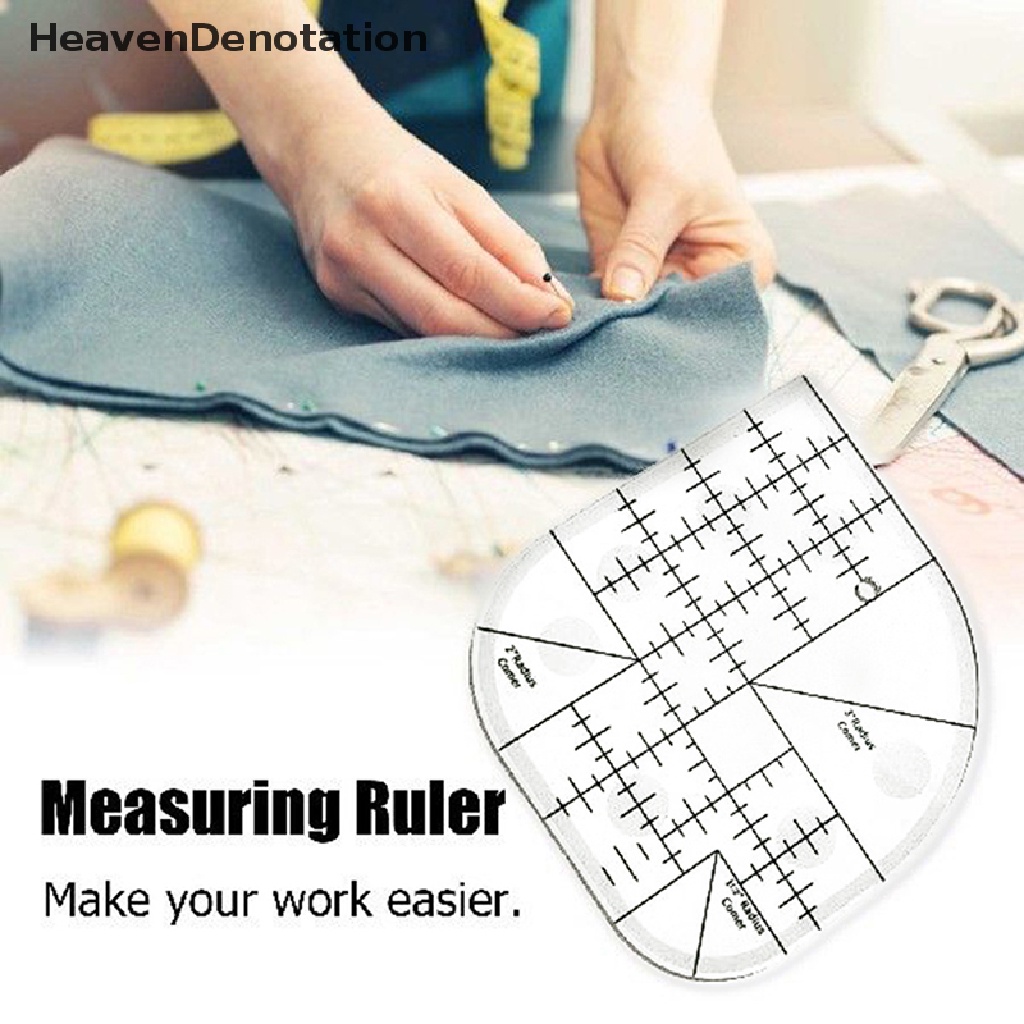 [HeavenDenotation] Patchwork Ruler Quilg Rule Penggaris Setrika Alat Ukur Kerajinan Penggaris Kain HDV