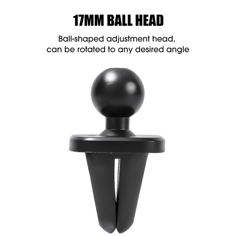 Portable Car Vent Clip-on Phone Holder Ball Head Base/Outlet Udara Otomotif Braket Gantung Tetap/Aksesoris Stand Phones Kendaraan