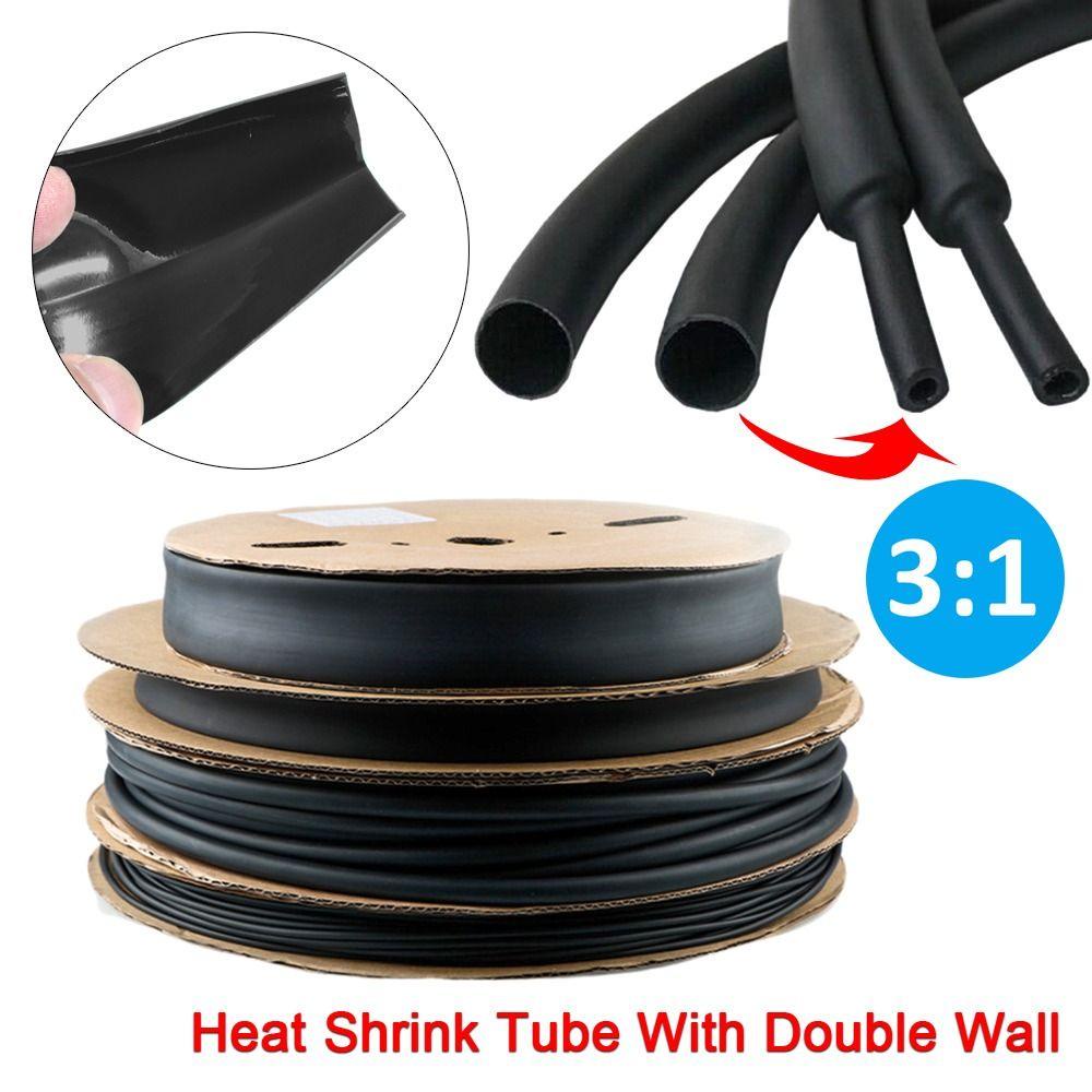 Chookyy 5Meter Heat Shrink Tube Tahan Air Dengan Double Wall Diameter 1.6mm-19.1mm 3:1