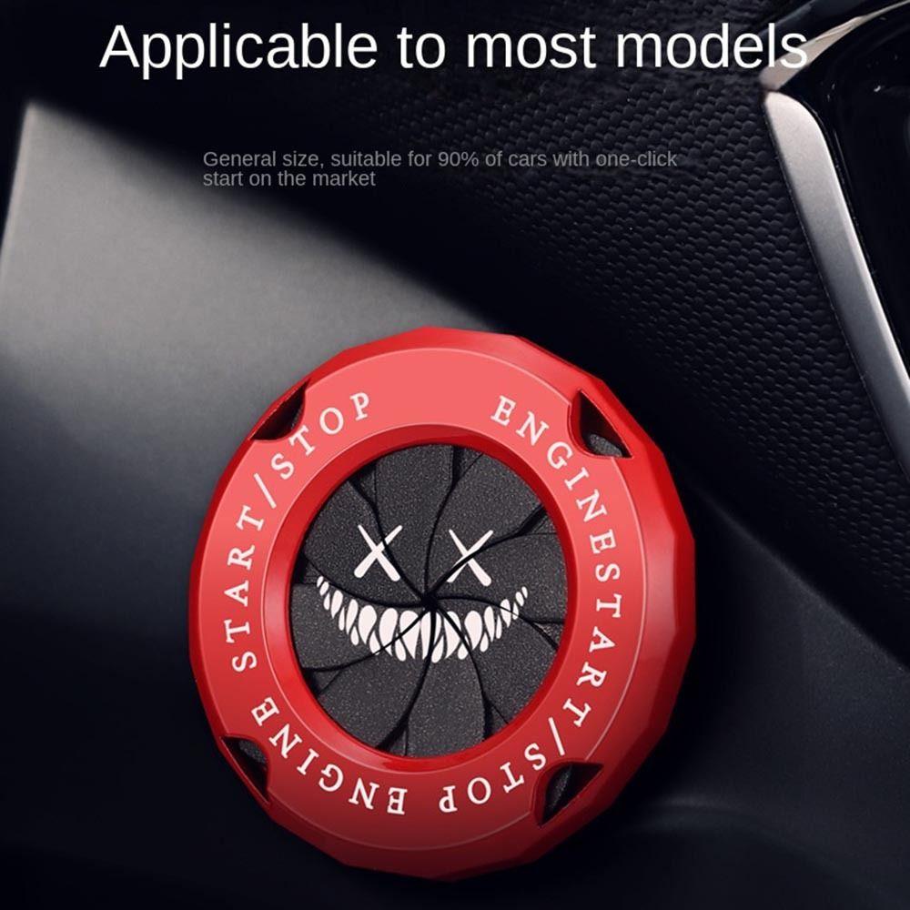 POPULAR Onekey Start Stop Button Cover Start Ring Cetakan Interior Tombol Tutup Saklar Penutup Putar