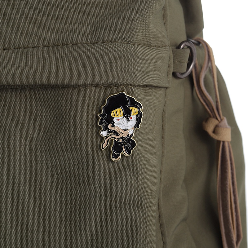 Cute Aizawa Shota Eraser Enamel Pin Fashion Kartun Aizawas Logam Bros Lencana Anime Perhiasan Pahlawanku Akademisi Fans