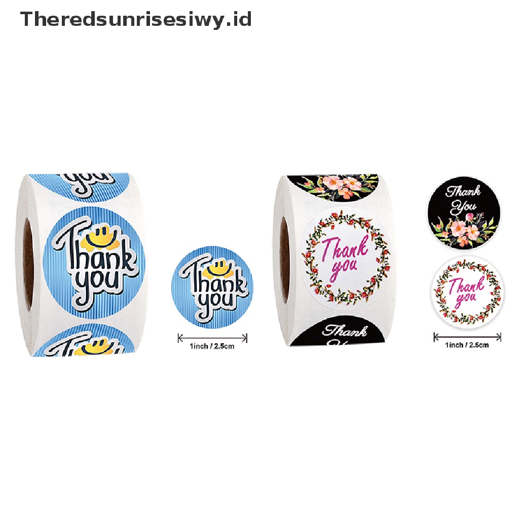 # Kado Mom &amp; PAPA DIY # 500pcs/roll Stiker Thank You Untuk seal label scrapbooking e Dekorasi Hot~