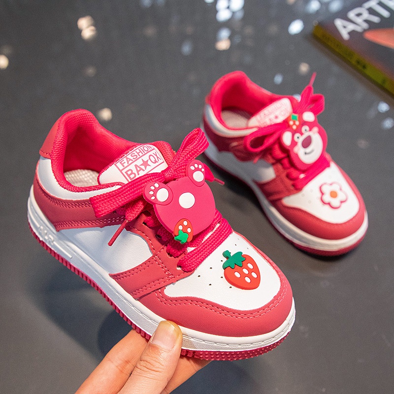 SHOEGALLERY LV0289 Sepatu Anak Sneakers Import Motif Animal AB Casual Premium Quality Sepatu  Fashion Anak Perempuan Kekinian
