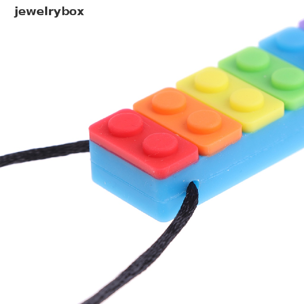 [jewelrybox] Kalung Teether Hujan Bayi Silikon Teethers Kunyah Sensory Ramah Lingkungan Butik Besar