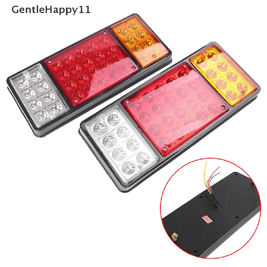 Gentlehappy 12V 36LED Rear Tail Light Rem Stop Indikator Lampu Trailer Truk Van Caravan id