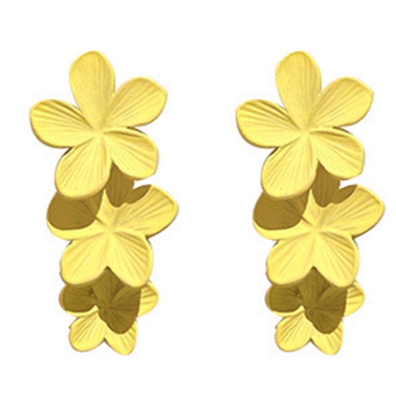 Korea Ins Baru Anting Kelopak Bunga Aksesoris Gadis