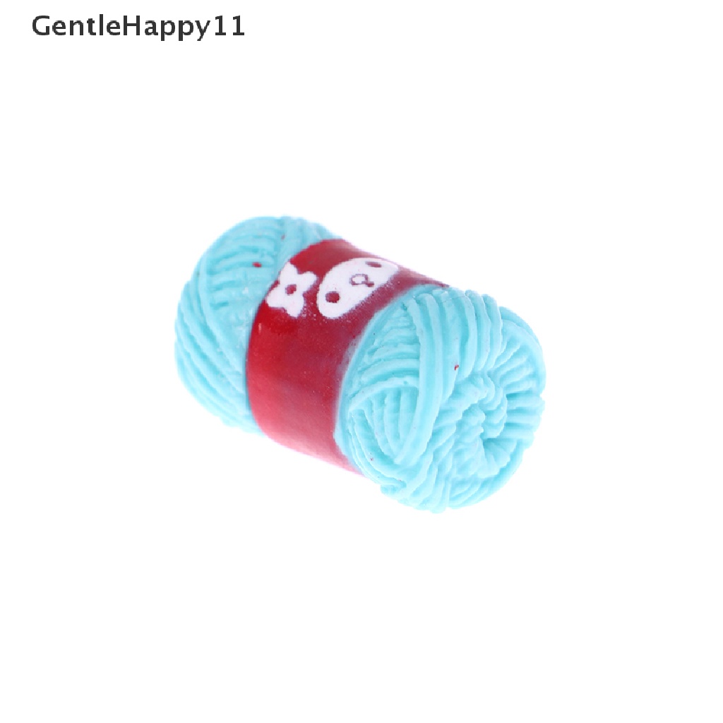 Gentlehappy 5PCS 1: 12rumah Boneka Miniatur Resin Wol Bola Ornamen DIY Aksesoris Mainan id