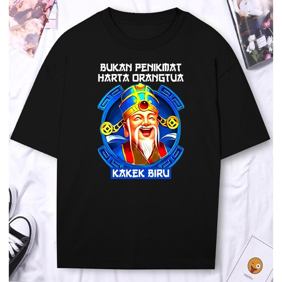 Kaos Pria Kaos Distro Pria TShirt Pria KAKEK BIRU DTF407 AMG