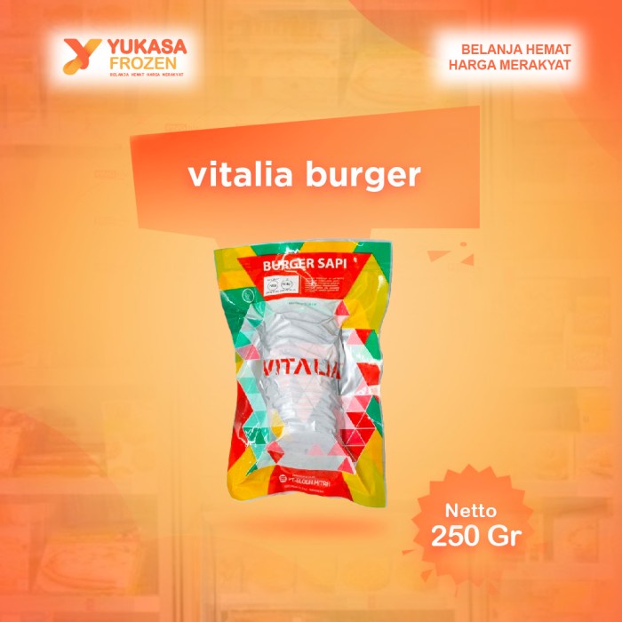 

Vitalia Burger Sapi 250gr