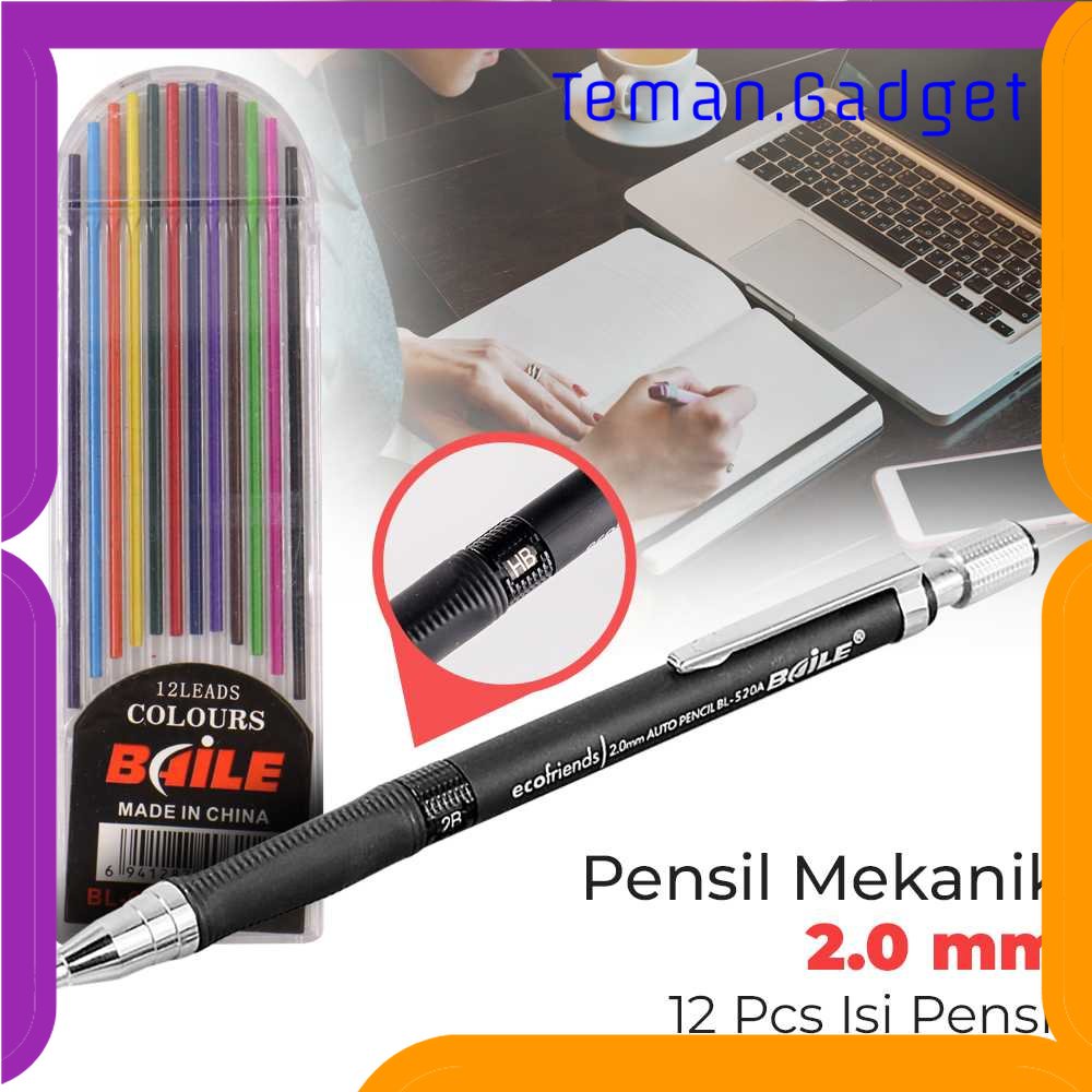 TG - ATK BAILE Pensil Mekanik Mechanical Pencil 2B 2mm 12 Isi - BL-621