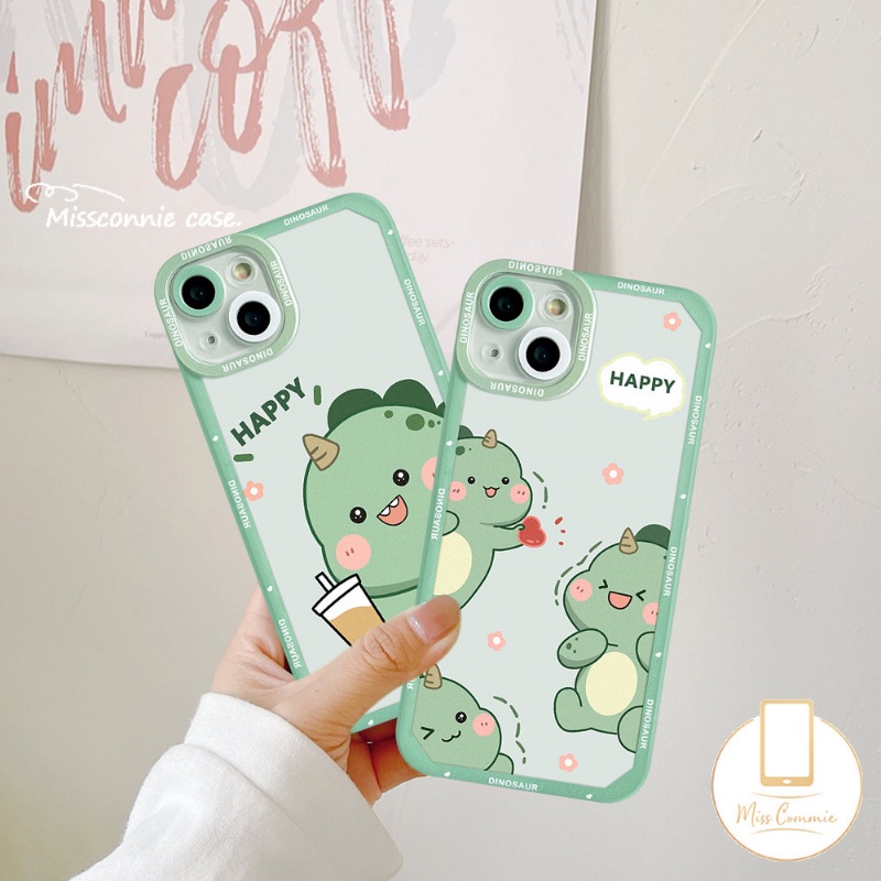 Case Dinosaurus Kartun Lucu Infinix Smart4 5 6 Plus Hot 11s 11 12 10 9 Play Hot20 8 11s 10s Nfc 10 Lite 12i 20s 12pro Note 10 11 12 Pro 12 2023 Ange Eyes Milk Tea Soft Sarung TPU