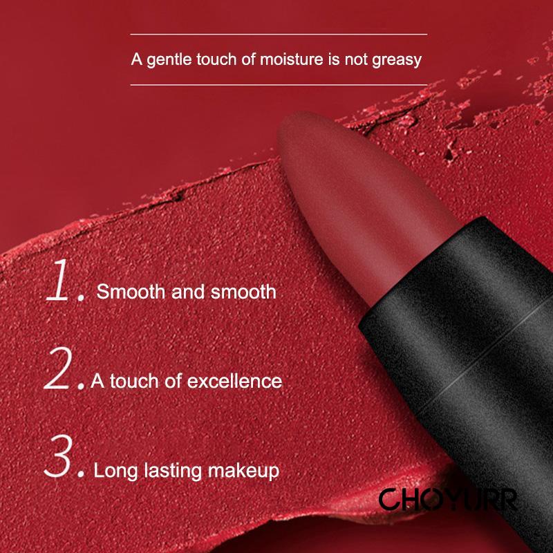 【COD】DNM  Lipstik Matte Kiss Matte Soft Lipstick Clay Lipstick Pencil Tahan Lama-CH