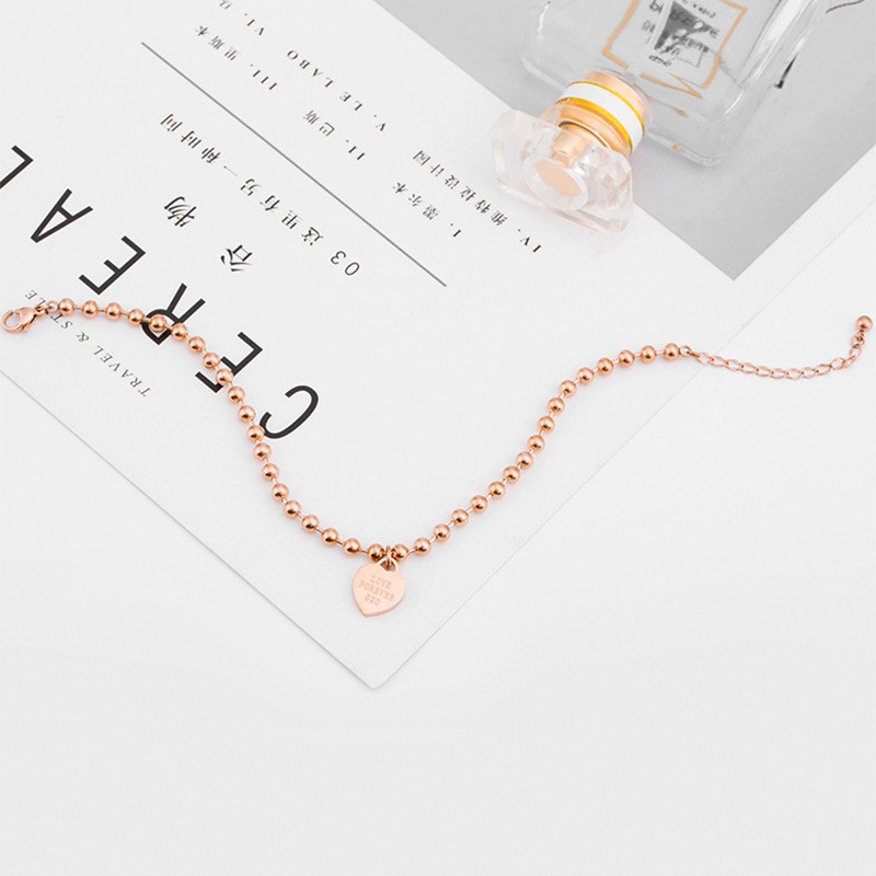 GROSIR Gelang Kaki love Fastastic Newyork biji lada titanium stainless steel 316l anti karat import berkualitas bisa bayar di tempar COD