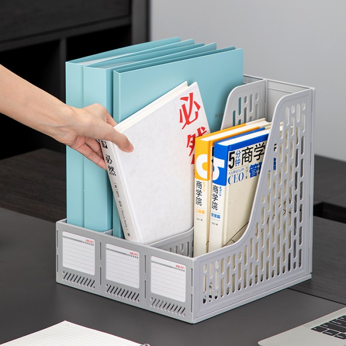 

Deli File Tray Rak Box File Tempat Dokumen 3 Sekat 78997 - Hitam