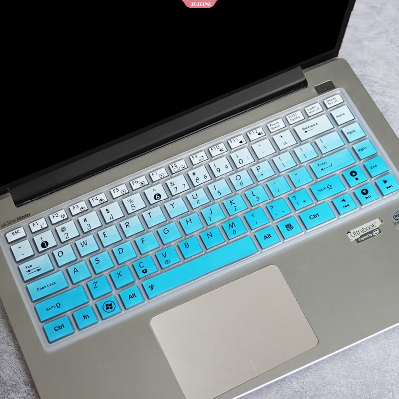 14inci ASUS X452E X455LF4005 X455YI Penutup Keyboard Pelindung Keyboard Stiker Multicolor Silikon Lembut Tahan Air Film Pelindung Untuk Komputer [ZXL]