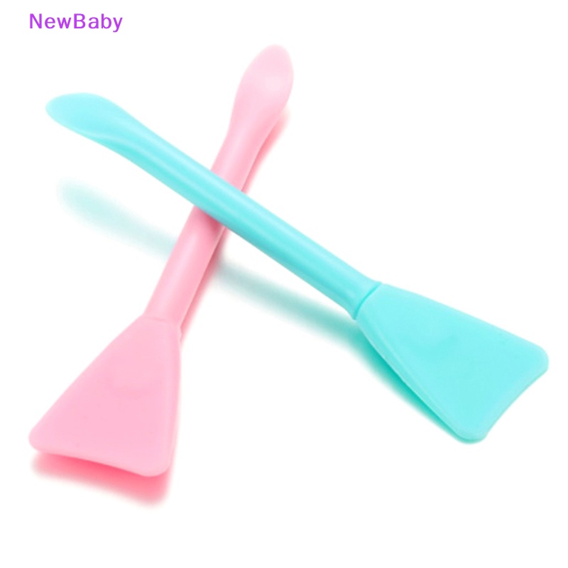 Newbaby 2Pcs Brush Pengaduk Silikon Brush Bubuk Sendok Untuk DIY Cetakan Resin ID