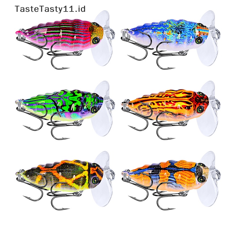 Tastetasty 1PC Umpan Pancing Lebah Keras Umpan Engkol Mata 3d8# Treble Hooks Trout Tackle.