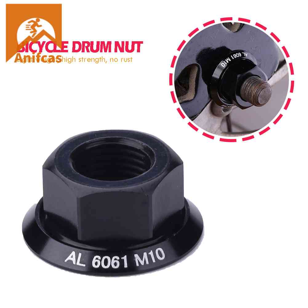 M10 Fixed Gear MTB Sepeda Lipat Jalan Baut Sekrup Aluminium Alloy Drum Hub Mur