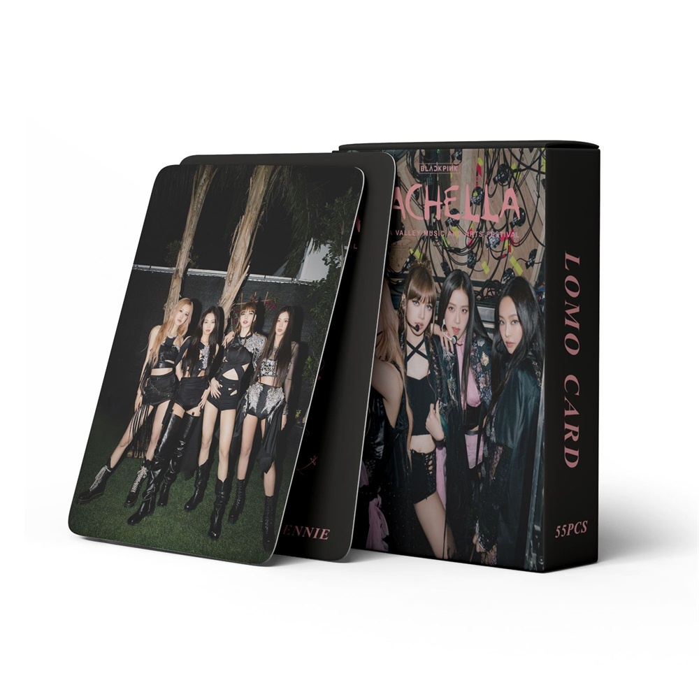 55pcs Blackpink Kartu Coachella Valley Music Lomo Photocards Collection Card Untuk Fans Blackpink