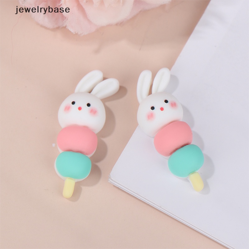 [jewelrybase] 3 Pcs Rumah Boneka Miniatur Tusuk Kelinci Tiga Warna Set Dekorasi Aksesoris Butik