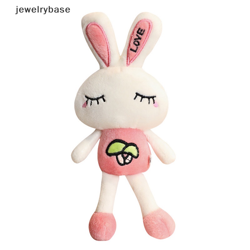 [jewelrybase] 1pc Lovely Rabbit Stuffed Plush Animal Bunny Mainan Untuk Bayi Perempuan Kid Hadiah Boneka Butik