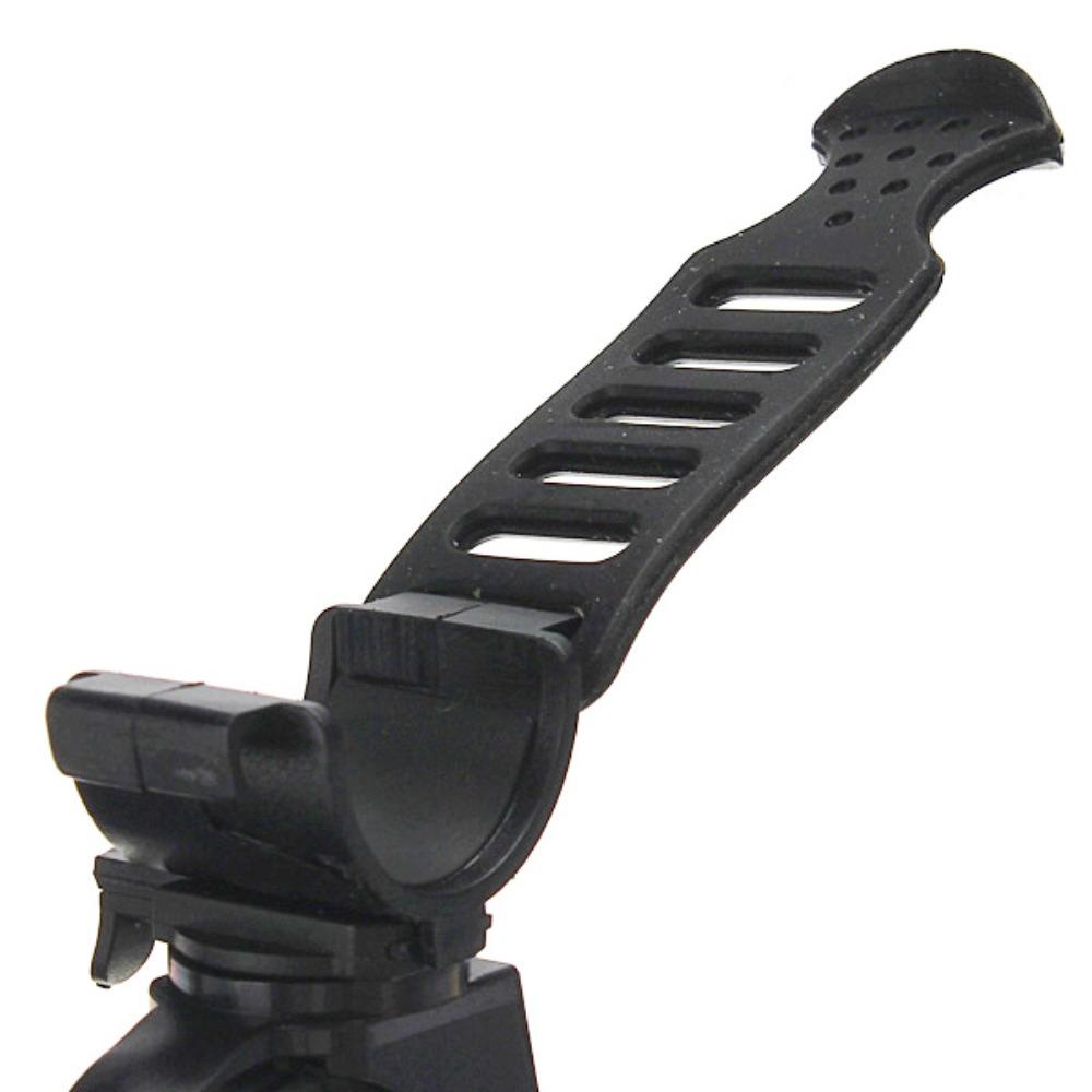 Rebuy Cycling Flashlight Holder Aksesoris Sepeda Karet Berputar 360derajat Pelepas Cepat Senter Klip Holder Untuk Diameter 20-45mm Torch Clamp