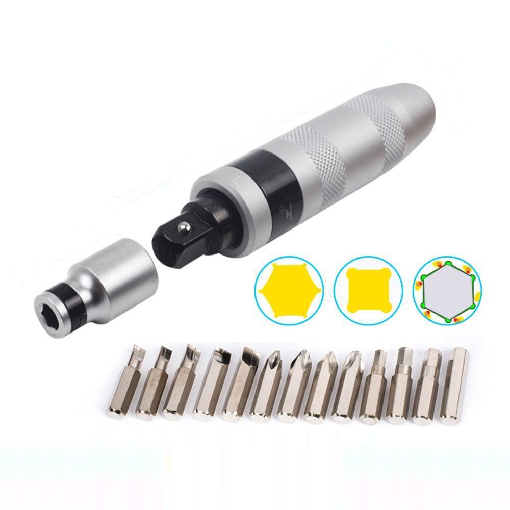 TOP Screw Driver Shockproof Impact Mata Obeng Chisel Bits Tools