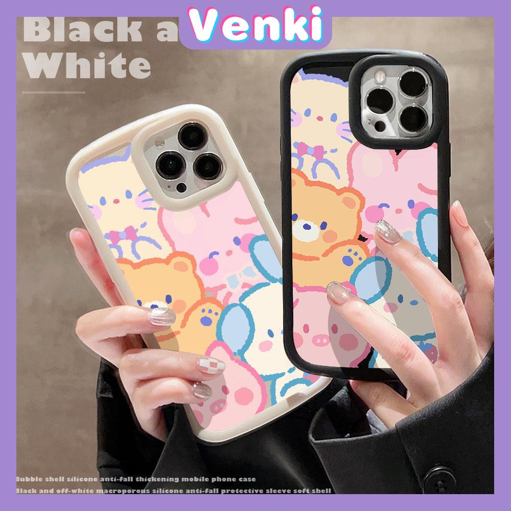 VENKI - For iPhone 11 iPhone Case Black Glossy TPU Soft Case Shockproof Protection Camera Cute Dog Compatible with iPhone 14 13 Pro max 12 Pro Max 11 xr xs max 7Plus 8Plus